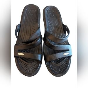 CROCS Black Slide Sandals